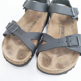 BIRKENSTOCK Rio リオ ナロー幅 23cm アンクルベルト サンダル ブラック レディース ビルケンシュトック【中古】6-0413S◎