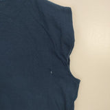 mizuiro-ind コットン ノースリーブ Ｔシャツ カットソー ネイビー レディース ミズイロインド【中古】6-0517S∞
