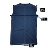 mizuiro-ind コットン ノースリーブ Ｔシャツ カットソー ネイビー レディース ミズイロインド【中古】6-0517S∞
