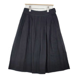 Lisette LA PETITE ROBE NOIRE シルクリネン ロングスカート ブラック レディース リゼッタ【中古】6-0608M∞