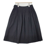 Lisette LA PETITE ROBE NOIRE シルクリネン ロングスカート ブラック レディース リゼッタ【中古】6-0608M∞