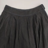 Lisette LA PETITE ROBE NOIRE シルクリネン ロングスカート ブラック レディース リゼッタ【中古】6-0608M∞