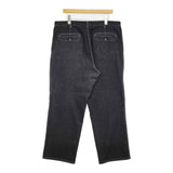 papas ストレッチデニム 2XL 大きいサイズ 2タック テーパード デニムパンツ ブラック メンズ パパス【中古】6-0512G♪