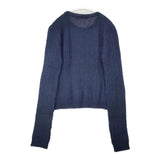 TELA イタリア製 アルパカ ウール M セーター ニット ネイビー レディース テラ【中古】6-1012T∞