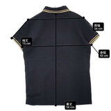 FRED PERRY コットン 鹿の子織り UK10 半袖 ポロシャツ ブラック ベージュ レディース フレッドペリー【中古】6-0608S∞