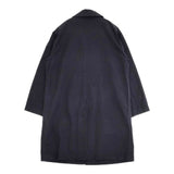 MHL. コットン 595-8210500 サイズ1 WASHED COTTON POPLIN ステンカラーコート 濃紺 ネイビー レディース エムエイチエル【中古】6-0708M∞
