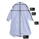 mizuiro-ind 1-250006 pin tuck long op 定価19800円 コットン ピンタック 比翼ボタン ワンピース ライトブルー レディース ミズイロインド【中古】6-0513M∞