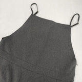 MICA & DEAL フロントタック サロペット 定価19800円 M00E009OP オーバーオール サロペット グレー レディース マイカ＆ディール【中古】6-0708G∞
