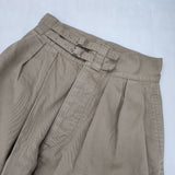 LENO DOUBLE BELTED GURKHA TROUSERS L1902-PT002 ダブルベルト パンツ ベージュ レディース リノ【中古】6-0708G∞