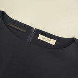 Demi-Luxe BEAMS リボンベルト付き ワンピース ネイビー レディース デミルクス ビームス【中古】6-0517M∞