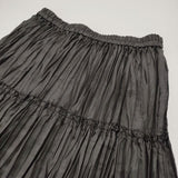 BEAUTY&YOUTH UNITED ARROWS ランダムプリーツ ロングスカート ブラック レディース ビューティアンドユース【中古】6-0520M∞