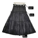 BEAUTY&YOUTH UNITED ARROWS ランダムプリーツ ロングスカート ブラック レディース ビューティアンドユース【中古】6-0520M∞