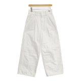 MIESROHE フロントタックデニムパンツ MWFP224050 デニムパンツ ホワイト レディース ミースロエ【中古】6-0708G∞