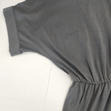 PLAIN PEOPLE ローズペトールスムースジャージードレス 定価42900円 A1551UA309 半袖 ワンピース グレー レディース プレインピープル【中古】6-0608S∞
