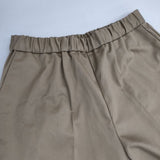 mizuiro-ind コットン ウエストゴム ショートパンツ ハーフパンツ ショーツ ベージュ レディース ミズイロインド【中古】6-0517M∞