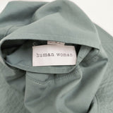 HUMAN WOMAN パッカブルリバーシブルハット 077-1196300 帽子 ハット ベージュ ブルーグレー レディース ヒューマンウーマン【中古】6-0331G◎