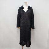 muller of yoshio kubo Mohair linen dress 定価53900円 MLF21804 リネン ワンピース ブラック レディース ミュラーオブ ヨシオクボ【中古】6-0525G◎