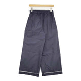 NE QUITTEZ PAS BLACK インド製 コットン ワイド レース パンツ ネイビー レディース ヌキテパ【中古】6-0712G∞