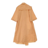 CHALAYAN デザインシャツワンピ ポリエステルリネン ワンピース オレンジ レディース チャラヤン【中古】6-0518M∞
