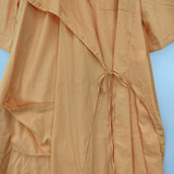 CHALAYAN デザインシャツワンピ ポリエステルリネン ワンピース オレンジ レディース チャラヤン【中古】6-0518M∞