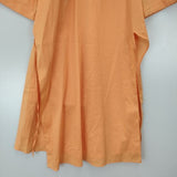 CHALAYAN デザインシャツワンピ ポリエステルリネン ワンピース オレンジ レディース チャラヤン【中古】6-0518M∞