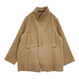 veritecoeur ナッピングウールコート VC-2685 定価63800円 日本製 ハイネック コート 24AW キャメル レディース ヴェリテクール【中古】6-0916T♪