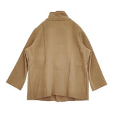 veritecoeur ナッピングウールコート VC-2685 定価63800円 日本製 ハイネック コート 24AW キャメル レディース ヴェリテクール【中古】6-0916T♪