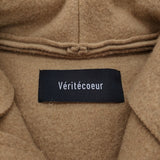 veritecoeur ナッピングウールコート VC-2685 定価63800円 日本製 ハイネック コート 24AW キャメル レディース ヴェリテクール【中古】6-0916T♪
