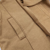 veritecoeur ナッピングウールコート VC-2685 定価63800円 日本製 ハイネック コート 24AW キャメル レディース ヴェリテクール【中古】6-0916T♪