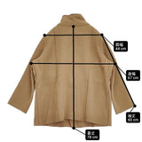veritecoeur ナッピングウールコート VC-2685 定価63800円 日本製 ハイネック コート 24AW キャメル レディース ヴェリテクール【中古】6-0916T♪