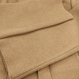 veritecoeur ナッピングウールコート VC-2685 定価63800円 日本製 ハイネック コート 24AW キャメル レディース ヴェリテクール【中古】6-0916T♪