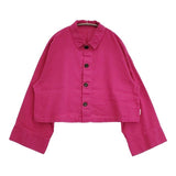 nest Robe/UpcycleLino FRESH STATION SHIRT JACKET シャツジャケット 定価23100円 01231-1298 ジャケット ピンク レディース ネストローブ/アップサイクルリノ【中古】6-0712M∞