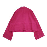 nest Robe/UpcycleLino FRESH STATION SHIRT JACKET シャツジャケット 定価23100円 01231-1298 ジャケット ピンク レディース ネストローブ/アップサイクルリノ【中古】6-0712M∞