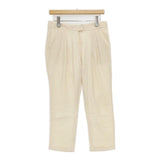 STUDIO NICHOLSON Aida ウール タックスラックス サイズ1 パンツ アイボリー レディース スタジオ ニコルソン【中古】6-1003T∞