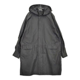 ARTS&SCIENCE シルク フーデットコート 0233-U1020-2077 サイズ2 モッズコート 23AW ブラック ユニセックス アーツ&サイエンス【中古】6-0401M♪