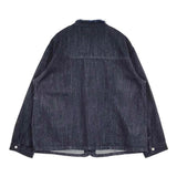 Kelen GABI フリンジデザイン デニムジャケット ノーカラー Gジャン 定価20900円 25SS ネイビー インディゴ レディース ケレン【中古】6-0401M♪