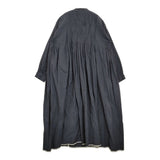 maison de SOIL コットンプレーンミニピンタックドレス 定価39600円 インド製 シャツ ワンピース 25AW ネイビー 濃紺 レディース メゾンドソイル【中古】6-0401M♪