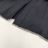 maison de SOIL コットンプレーンミニピンタックドレス 定価39600円 インド製 シャツ ワンピース 25AW ネイビー 濃紺 レディース メゾンドソイル【中古】6-0401M♪