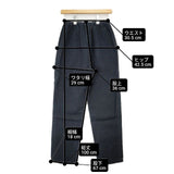 nest Robe リネンイージーパンツ 製品染め 01173-2022 パンツ ブラック レディース ネストローブ【中古】6-0517M∞