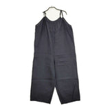 fog linen work リトアニアリネン 麻 オーバーオール サロペット ネイビー レディース フォグリネンワーク【中古】6-0520M∞