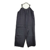 fog linen work リトアニアリネン 麻 オーバーオール サロペット ネイビー レディース フォグリネンワーク【中古】6-0520M∞