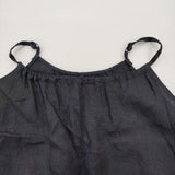 fog linen work リトアニアリネン 麻 オーバーオール サロペット ネイビー レディース フォグリネンワーク【中古】6-0520M∞