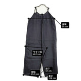fog linen work リトアニアリネン 麻 オーバーオール サロペット ネイビー レディース フォグリネンワーク【中古】6-0520M∞