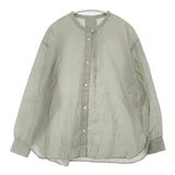 KURASHI&Trips かろやかに春を始めよう ほどよい透け感のシアーシャツ ブラウス シャツ グリーン レディース クラシアンドトリップス/北欧、暮らしの道具店【中古】6-0517M∞