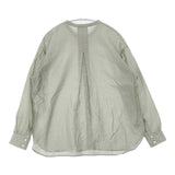 KURASHI&Trips かろやかに春を始めよう ほどよい透け感のシアーシャツ ブラウス シャツ グリーン レディース クラシアンドトリップス/北欧、暮らしの道具店【中古】6-0517M∞
