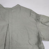 KURASHI&Trips かろやかに春を始めよう ほどよい透け感のシアーシャツ ブラウス シャツ グリーン レディース クラシアンドトリップス/北欧、暮らしの道具店【中古】6-0517M∞