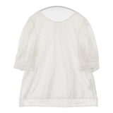 La TOTALITE レース 花柄 22-051-140-8900-2-0 ブラウス シャツ オフホワイト レディース ラトータリテ【中古】6-0608S∞