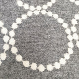 mina perhonen 未使用品 tambourine サイズL 大判 毛布 定価39600円 za7542 ブランケット グレー ホワイト レディース ミナペルホネン【中古】6-0806T◎