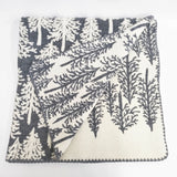 mina perhonen 未使用品 metsa サイズL 大判 毛布 定価39600円 za7546 ブランケット グレー ホワイト レディース ミナペルホネン【中古】6-0806T◎