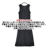 mizuiro-ind ノースリーブドレス プリーツ ワンピース ブラック レディース ミズイロインド【中古】6-0608S∞